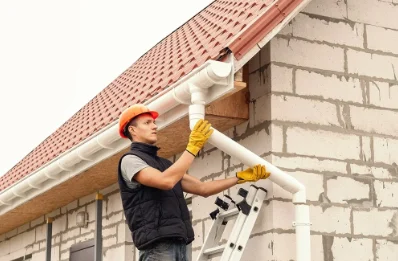 Pose et remplacement de gouttières à Bouquemaison